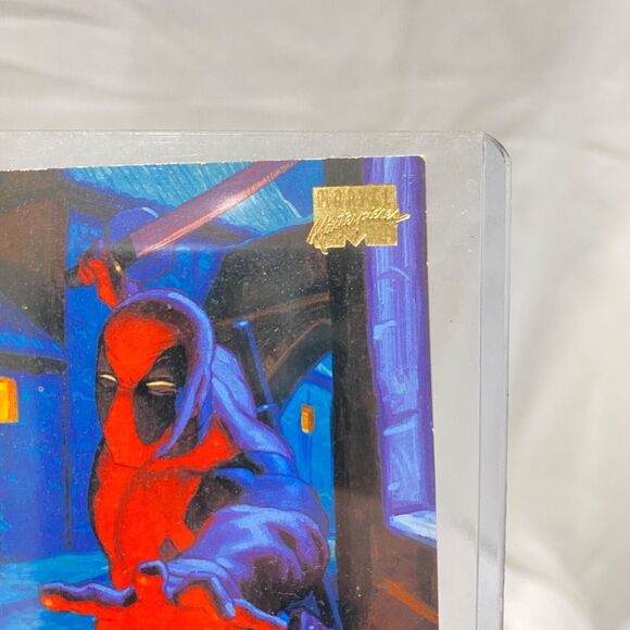 1994 Marvel Masterpieces Collectible Base Card Deadpool #28 Fleer - Picture 6 of 9